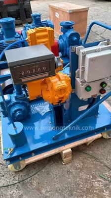 Pompa Transfer Solar, Pertamax dengan Flow Meter